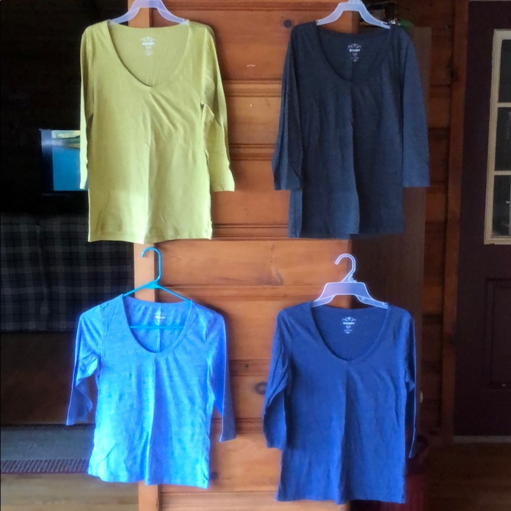 Old Navy 3/4 sleeve shirt bundle